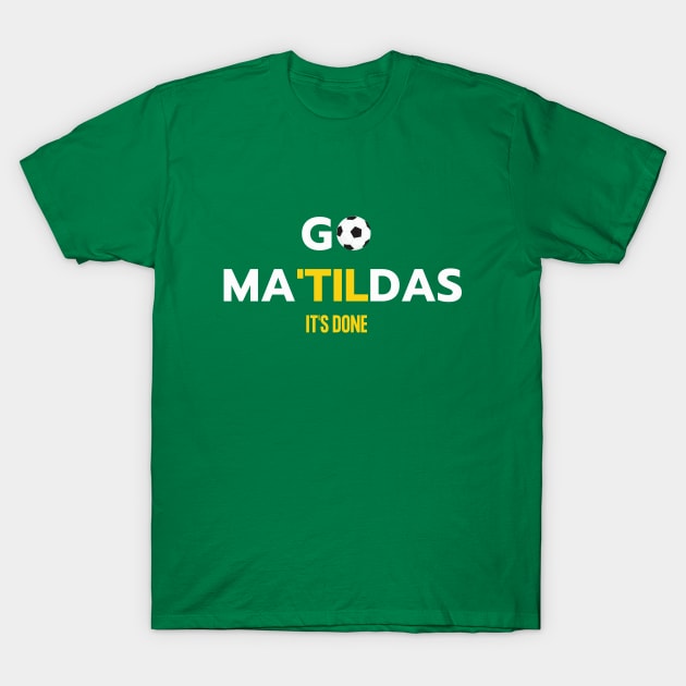 Matildas Australian Soccer Team T-Shirt by DestinationAU